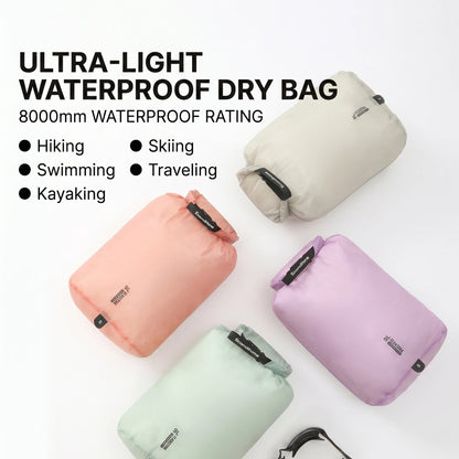 Waterproof Dry Bag – Ultralight 15D Roll-Top Dry Sack for Hiking, Camping & Travel