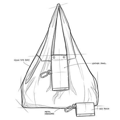 Pack3ease™ KeyTote Mini — Foldable Keychain Tote Bag