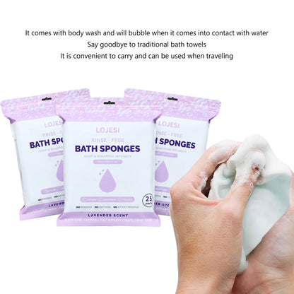 Pack3Ease™ No-Rinse Travel Body Wipes – Instant Foaming Cleanse