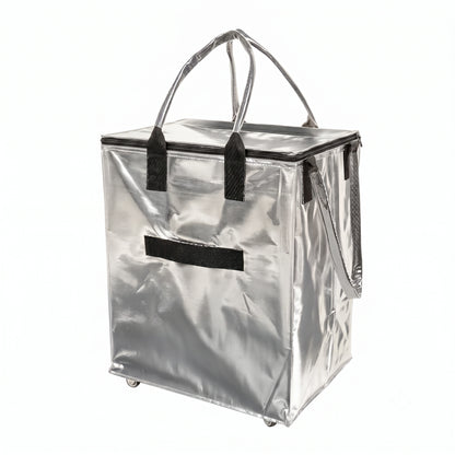 Pack3Ease™ FoldAway Rolling Cart Bag – Large Capacity Foldable Shopping & Travel Tote with Wheels