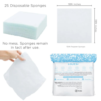 Pack3Ease™ No-Rinse Travel Body Wipes – Instant Foaming Cleanse