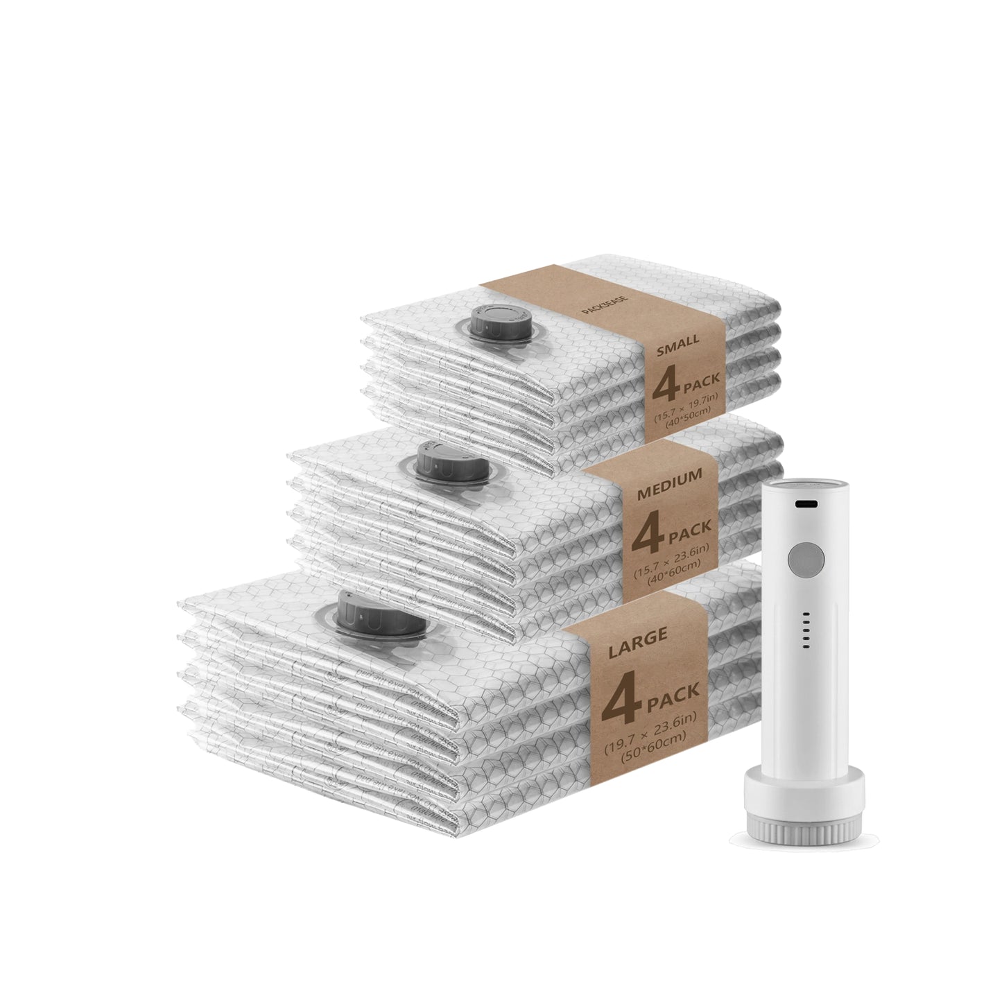 Pack3Ease™ SpaceSaver Vacuum Storage Bags