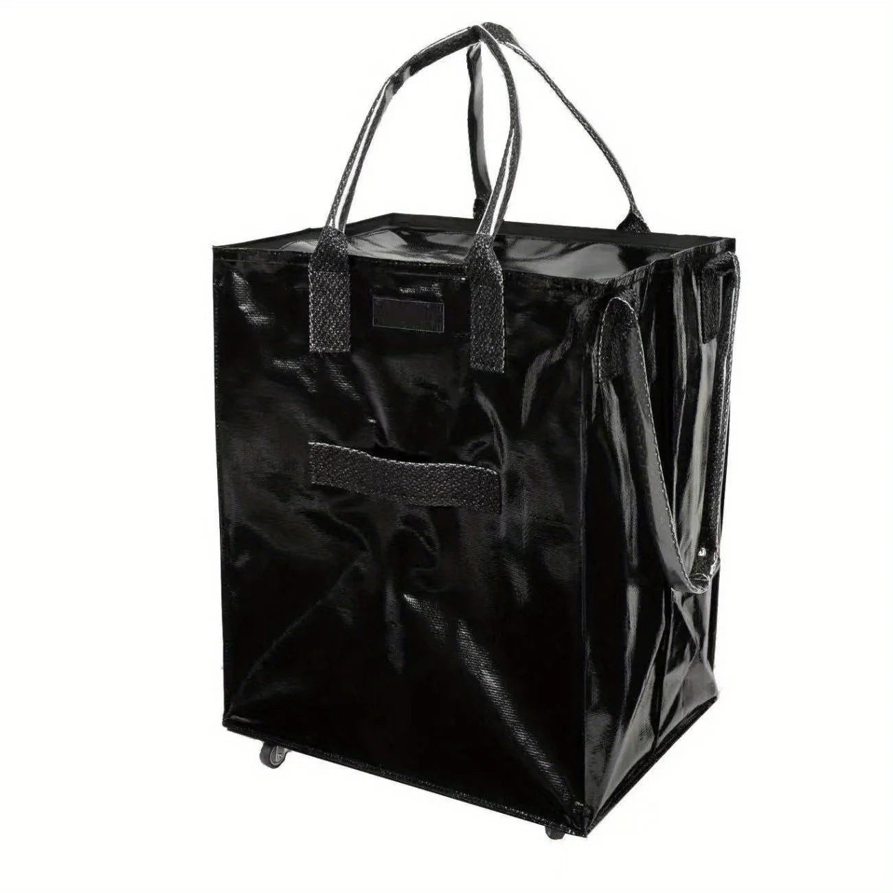 Pack3Ease™ FoldAway Rolling Cart Bag – Large Capacity Foldable Shopping & Travel Tote with Wheels