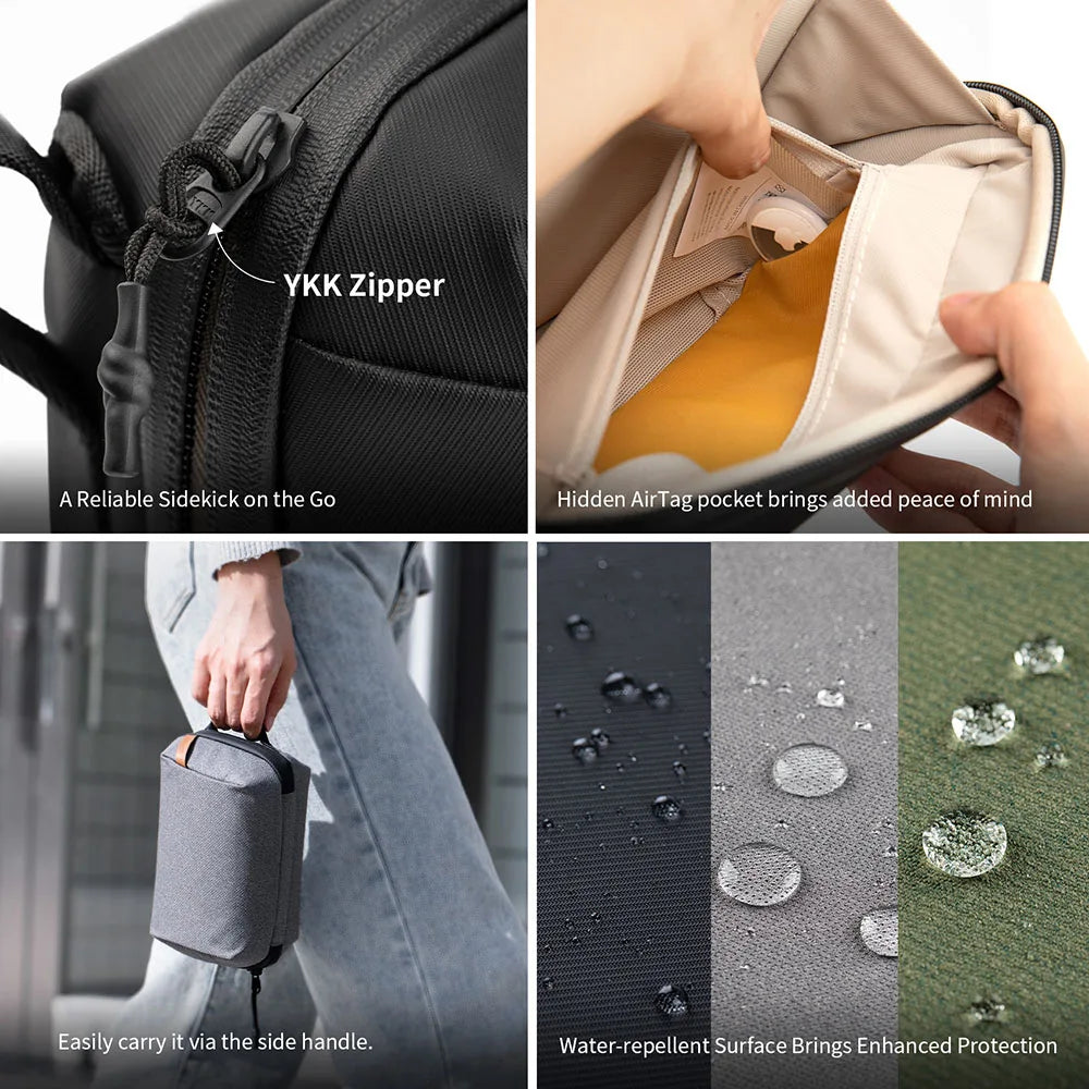 PACK3EASE™ Premium Travel Tech Organizer – Water-Resistant Electronics Case for Smart Organization