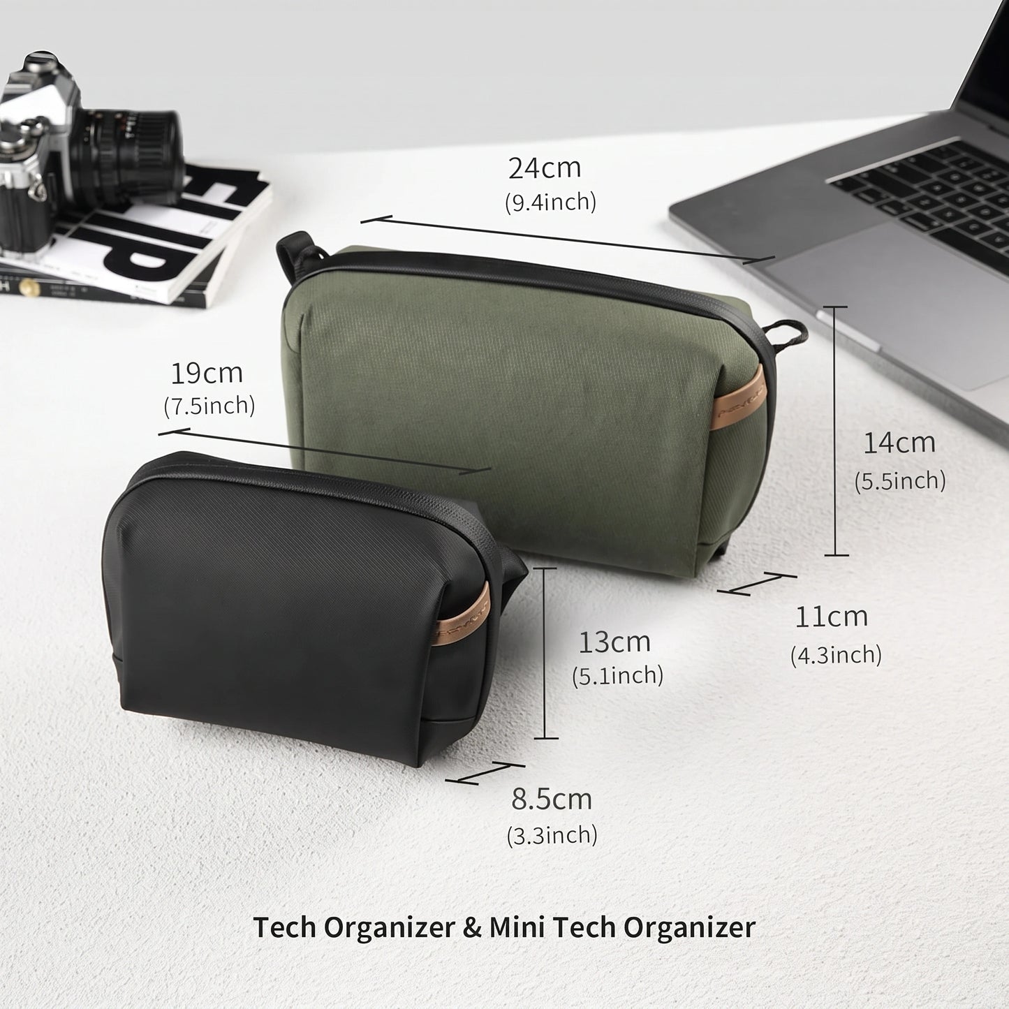 PACK3EASE™ Premium Travel Tech Organizer – Water-Resistant Electronics Case for Smart Organization